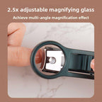Stainless Steel Magnifying Glass for the Elderly Special Anti-splash Special Thick Hard Nail Clippers