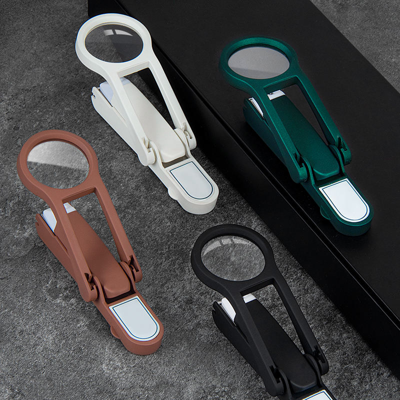 Stainless Steel Magnifying Glass for the Elderly Special Anti-splash Special Thick Hard Nail Clippers