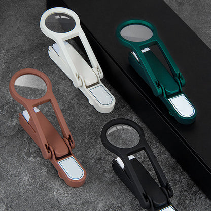 Stainless Steel Magnifying Glass for the Elderly Special Anti-splash Special Thick Hard Nail Clippers
