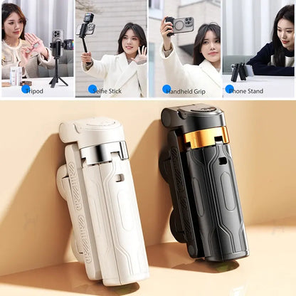 Limited Time: 30% OFF 🔥Mini Selfie Stick Foldable 3 in 1 Extendable Grip Phone Shooting Tripod Stand with BT Remote Control