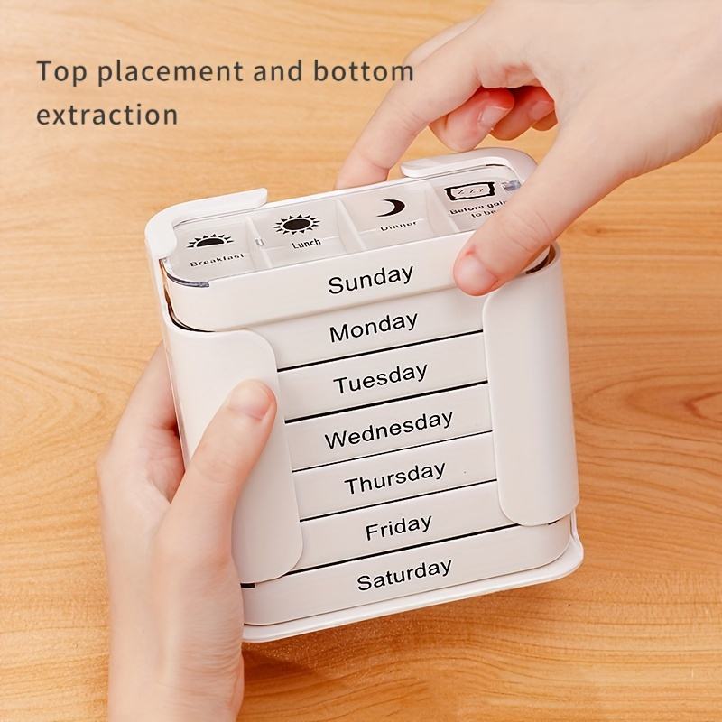 Limited Time: 30% OFF 🔥Portable 7-Day Medicine Box - 28 Compartments Custom Food-Grade Plastic Weekly Pill Storage Box