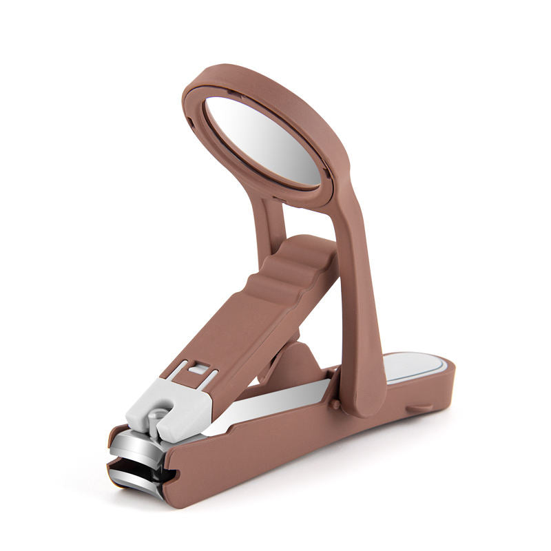 Stainless Steel Magnifying Glass for the Elderly Special Anti-splash Special Thick Hard Nail Clippers